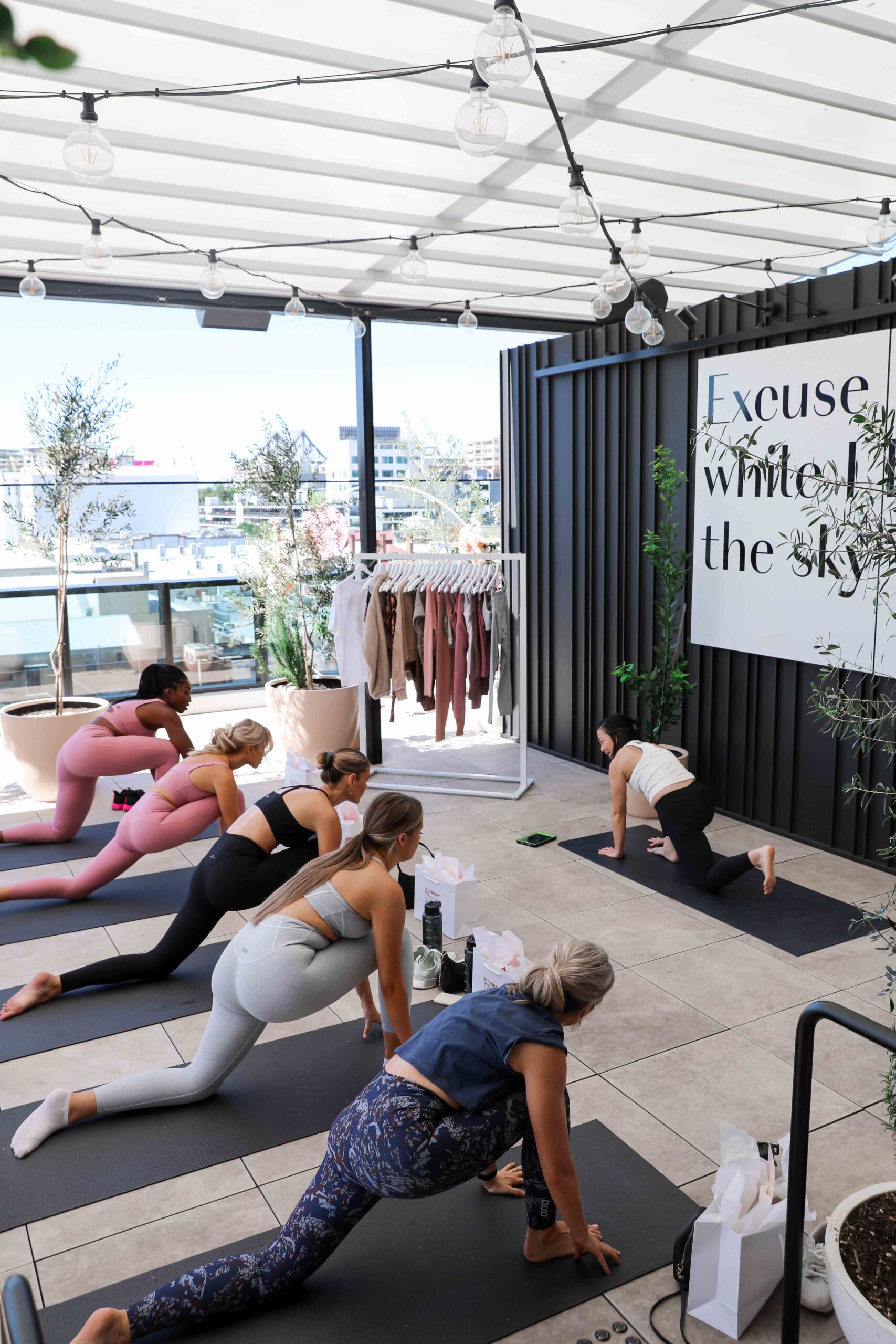 Lorna Jane event - Melbourne Rooftop Yoga 7